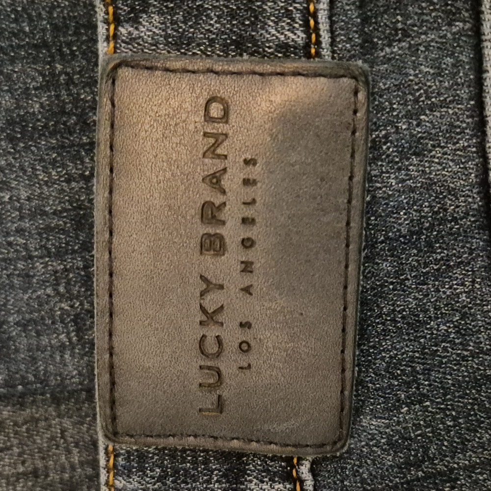 Lucky Brand Mens' Sz 32 X 32 Black Label Cotton Straight Leg Dark Blue Jeans